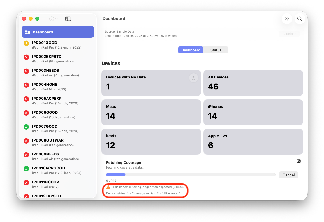 ABM Warranty Screenshot