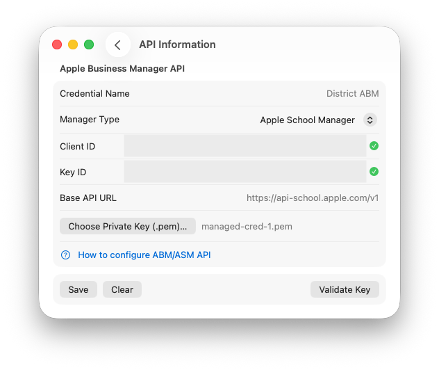 ABM Warranty Screenshot