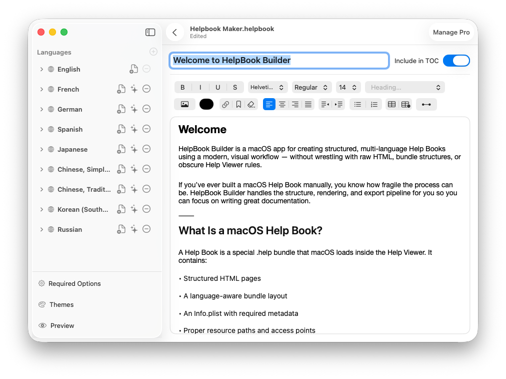 Helpbook Builder Localization