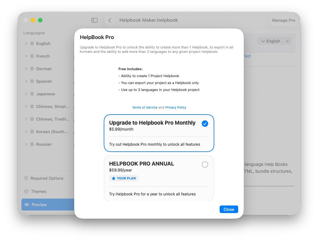 Helpbook Builder Pricing