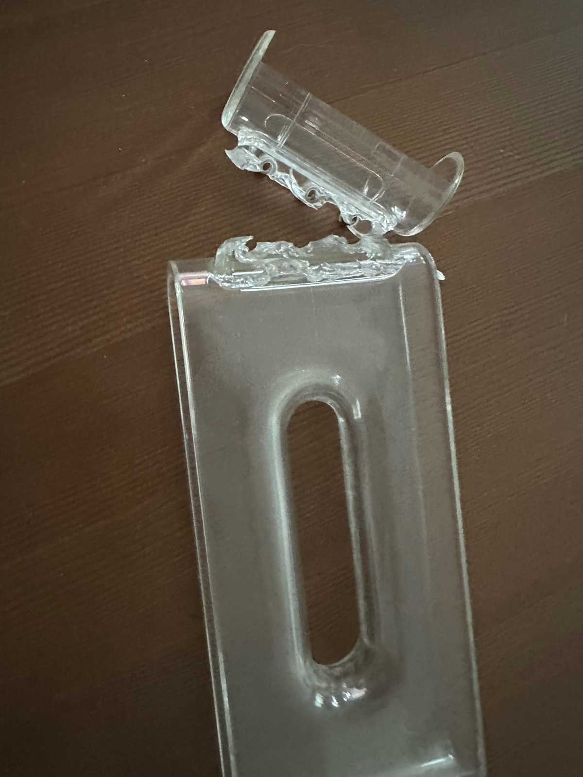 Apple Cinema Display rear stand and hinge area during disassembly