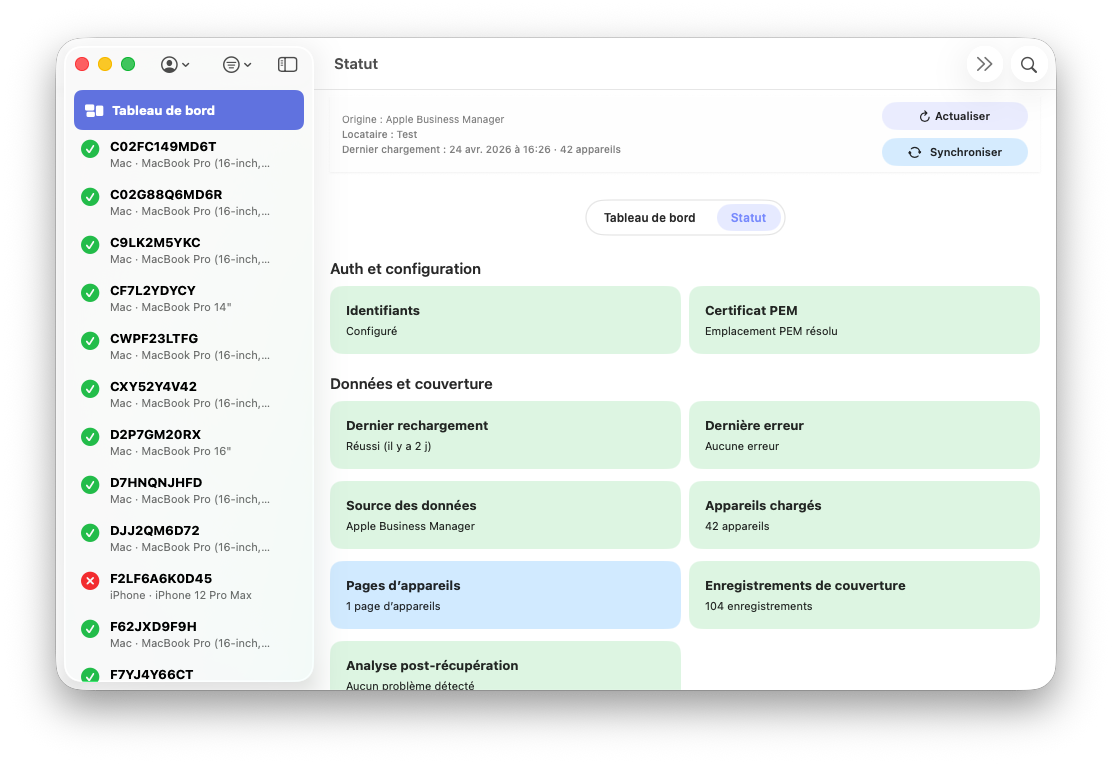 ABM Warranty Screenshot
