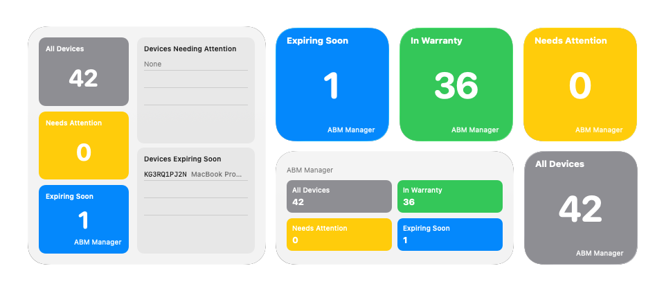 ABM Warranty Dashboard Screenshot