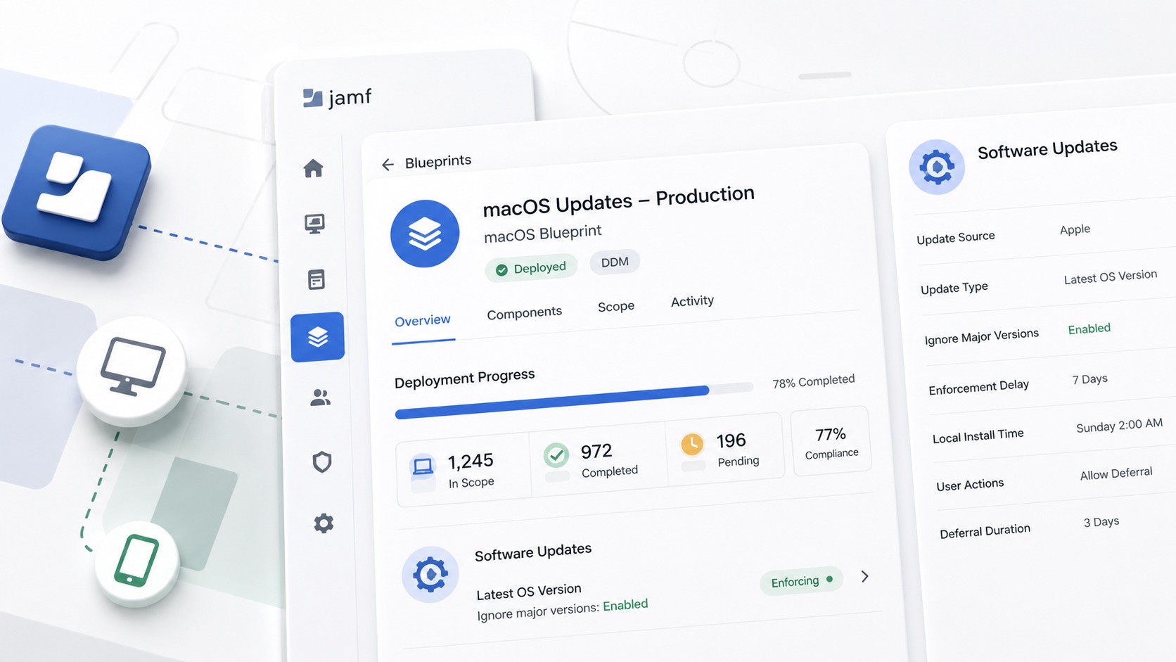 Build Jamf DDM Update Blueprints for macOS and iOS