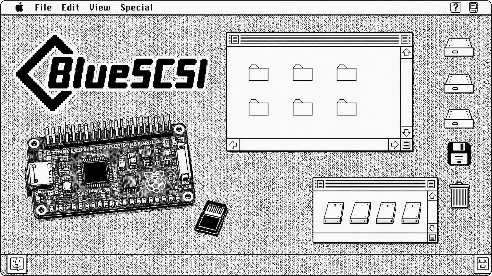 Preparing a BlueSCSI Card for My PowerBook 145 with Basilisk II