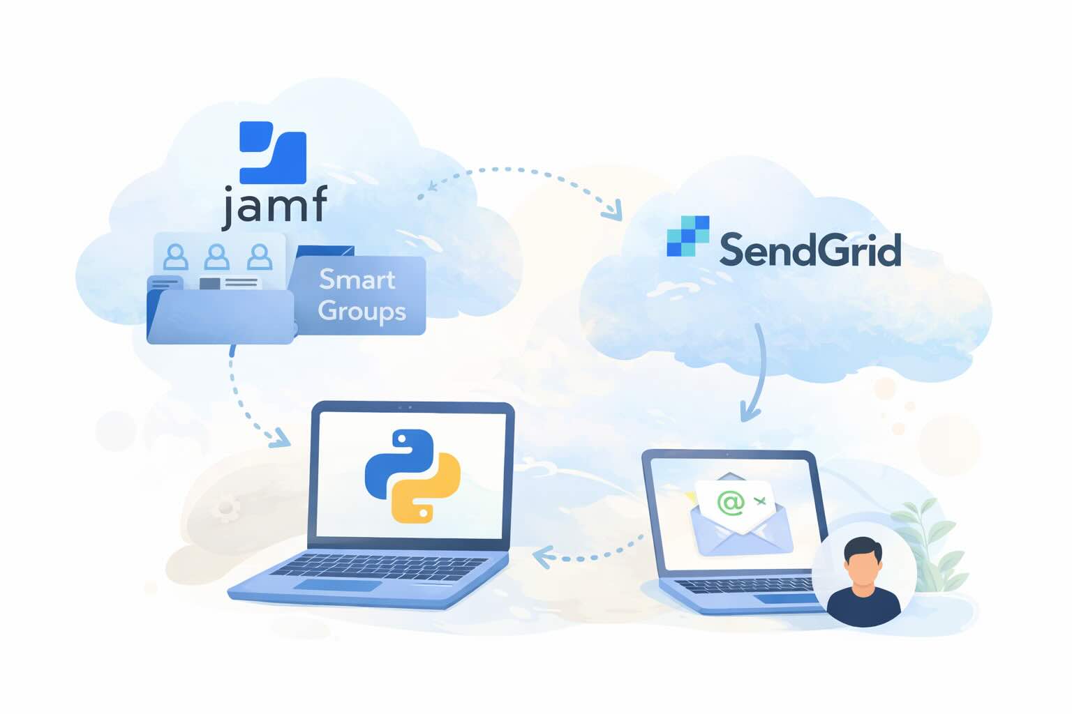 Automating JAMF Pro Email Notifications with SendGrid (Smart Group Driven Workflows)