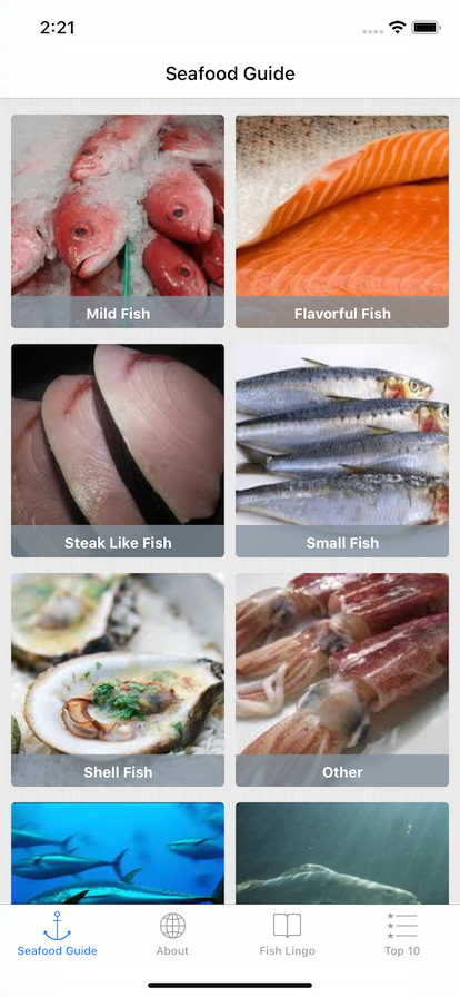 Seafood Guide for iOS